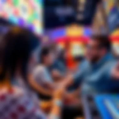 Engaging Gameplay in Jackpot World Illustration of players enjoying Jackpot World gaming experience