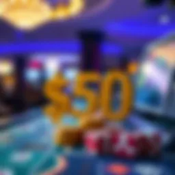 Visual representation of a $50 sign-up bonus on a gaming platform