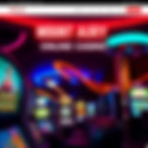 A captivating view of the Mount Airy Online Casino homepage showcasing various games