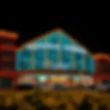 Exterior view of National Harbor Casino showcasing its architectural design