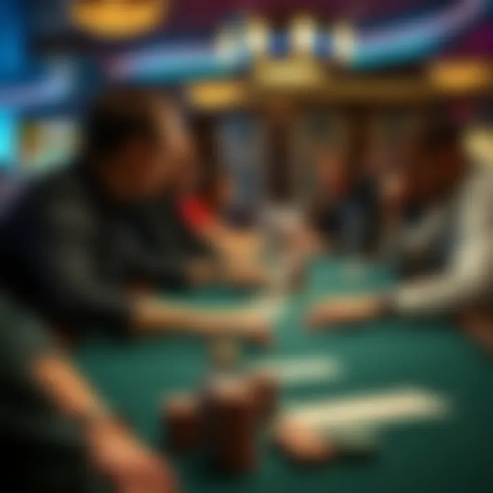 The Art of Poker: Strategies and Insights Strategic poker table with players in deep concentration