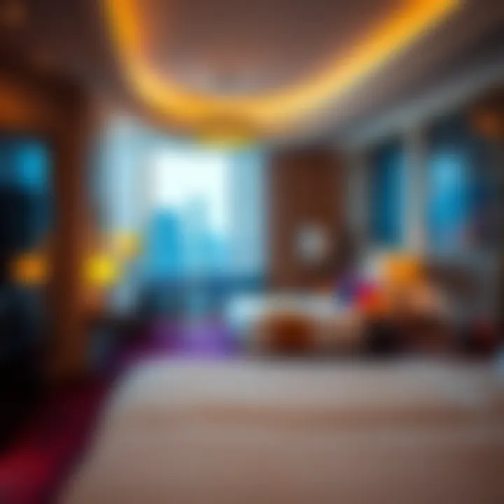 A luxurious suite at Planet Hollywood showcasing contemporary design and comfort