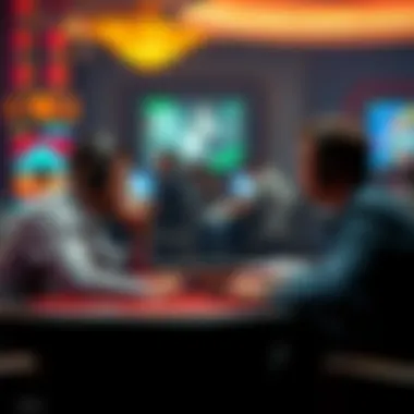 Conceptual visualization of player psychology in online poker