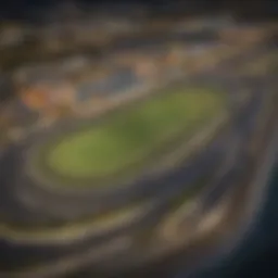 Bird's-eye view of Pompano Isle Racetrack showcasing its vibrant atmosphere