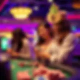 Vibrant casino-themed social media engagement