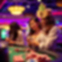 Vibrant casino-themed social media engagement