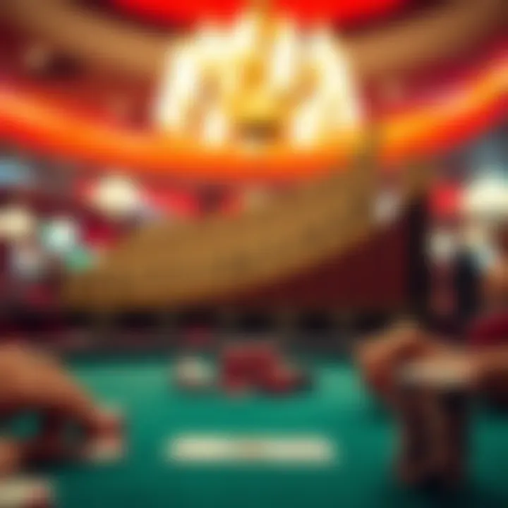 A detailed illustration depicting the origins and evolution of replay poker.