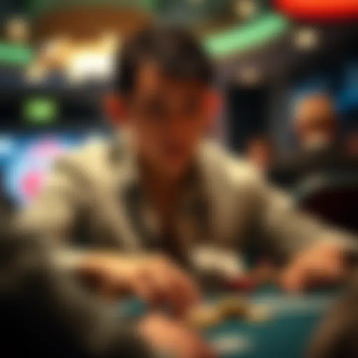 An artistic interpretation of the psychological aspects of poker and player engagement.