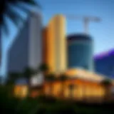 Modern Design of SLS Las Vegas Exterior view of SLS Las Vegas showcasing its modern design