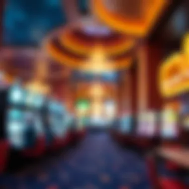 Exciting Gaming Experience at SLS Las Vegas Vibrant gaming floor of SLS Las Vegas