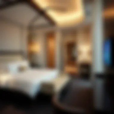 Luxurious Accommodation at SLS Las Vegas Luxurious guest room inside SLS Las Vegas hotel
