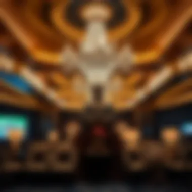 Lavish seating arrangement beneath a grand chandelier