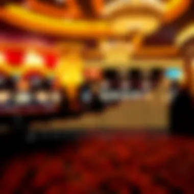 Statistical graph illustrating the economic growth driven by the casino industry.