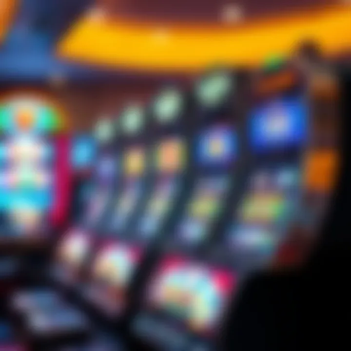 A modern slot machine showcasing digital technology and vibrant graphics