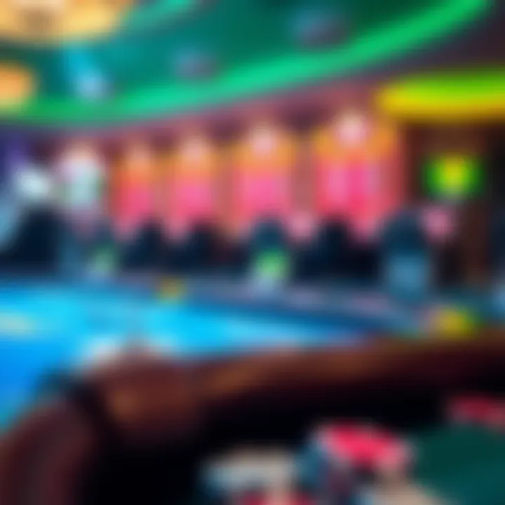 A digital representation of Jackpocket pools showcasing a vibrant gambling interface.