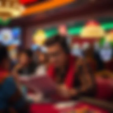 Navigating Tax Guidance for Online Gambling An individual reviewing tax regulations and guides